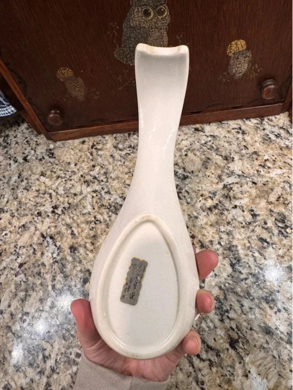 Fruit basket and bows spoon rest